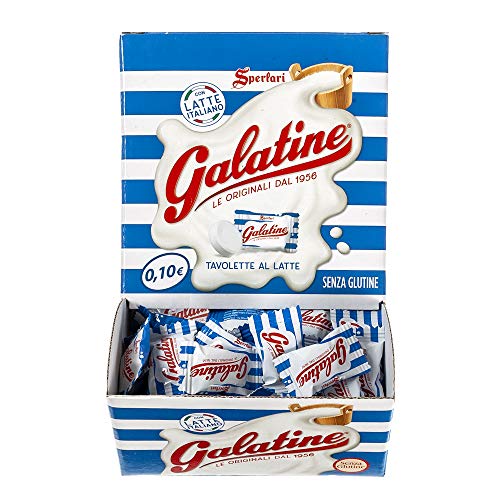 Galatine - Caramelle Al Latte Da 3 g Incartate Singolarmente, Box Da 200 Pezzi