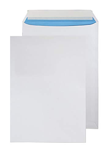Purely Everyday-Buste formato C4, 324 x 229 mm, 100 g/mq, buste con chiusura autoadesiva e tasca, colore: bianco (confezione da 250)