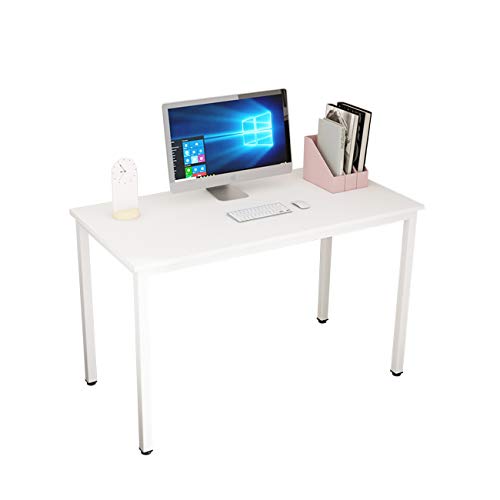 SogesHome, scrivania per computer da ufficio, scrivania per casa, ufficio, tavolo da pranzo, 120 x 60 x 75 cm, SH-LD-AC120WT