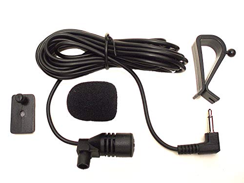 Augustcoco Microfono 3.5 mm Microfono Esterno Montaggio per Auto Veicolo Head Unit Bluetooth Audio Stereo Radio GPS DVD