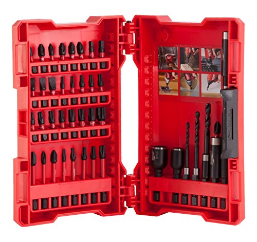 Milwaukee 4932430908 Shockwave Set di Punte per Trapano/cacciavite, Colore Rosso, 40 Pezzi, 0 V, Red