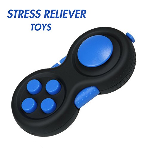 Uteruik Fidget Cube Fidget Pad Toys Stinco Mano allevia Lo Stress Pad con 9 Lati Giocattolo Anti-ansia e decompressione per Adulti e Bambini