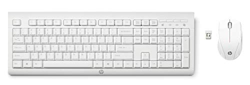 HP C2710 Tastiera e Mouse wireless, bianco