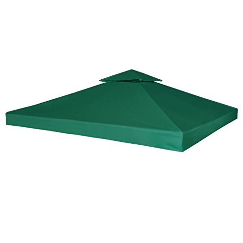 Festnight Copertura Superiore per Gazebo, Ricambio Copertura Gazebo, Telo Impermeabile Ricambio per Gazebo 310g/m² 3x3m Verde