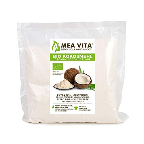 MeaVita Farina di Cocco Biologica Meavita, 1 Confezione (1 X 1000G) - 1000 g