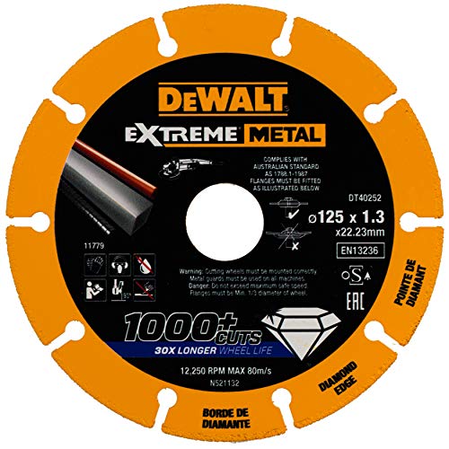 DeWalt Dt40252 Metalmax Extreme Metal Disco Diamante, 125 mm