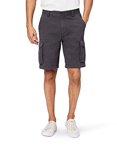 Amazon Essentials Classic-Fit Cargo Short Shorts, Grigio (Grey), 34
