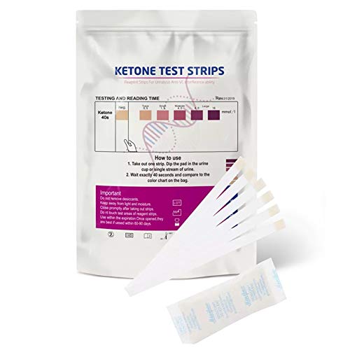 Daxoon Strisce reattive per chetoni Strisce reattive per urina 300PCS Test di Salute per analisi di Test di chetosi Domestica