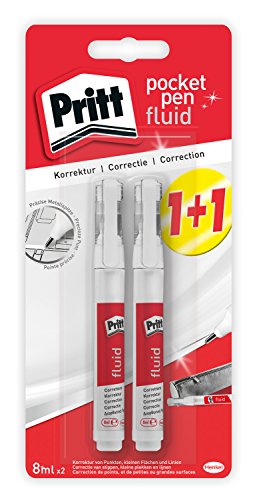 Pritt Correzione Pocket Pen liquido, 2 Confezione Convenienza, 2 X 8 ML