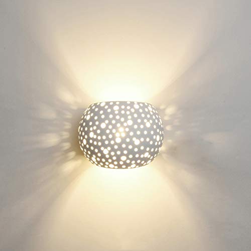 LED applique Lampada da Parete contemporanee con 5W LED Illuminazione A PareteTipo di protezione G9 Protezione ambientale del gesso Lampade a parete Bianco caldo