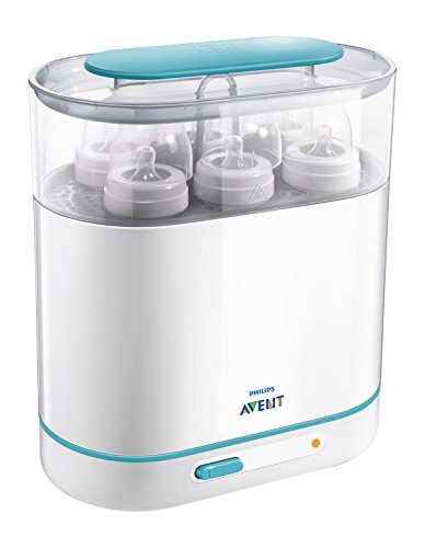 Philips Avent SCF284/02 Sterilizzatore 3 in 1 Elettrico a Vapore, Bianco