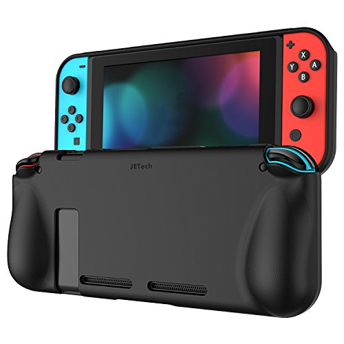 JETech Custodia per Nintendo Switch, Cover con Assorbimento degli Urti e Anti-Graffio, Nero