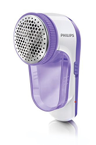 Philips GC027/00 Rimuovi pelucchi elettrico, batteria ricaricabile tramite USB, con spazzola, lilla