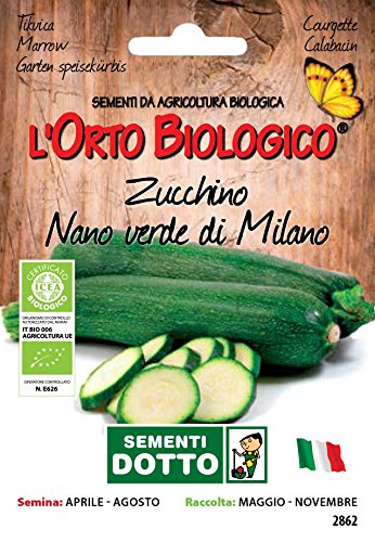Sdd O.Bio_Zucchino Nano Verde Milano Seme, 0.02x15.5x10.8 cm