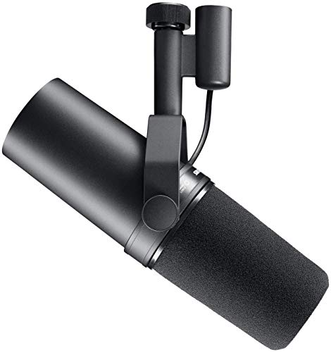 Shure SM7B – Microfono dinamico con pattern polare a cardioide che offre un suono caldo e omogeneo per le trasmissioni radiofoniche, il podcasting e le registrazioni