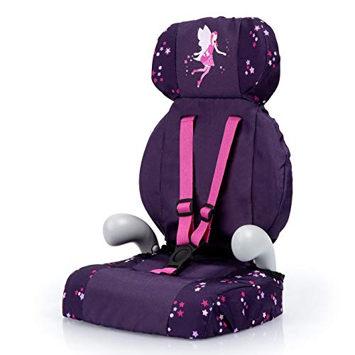 Bayer Design- Giocattolo, Seggiolino Auto, Accessori per Bambole con Cintura, Moderno, Colore Violet, avec fée et Motif, 67579AA