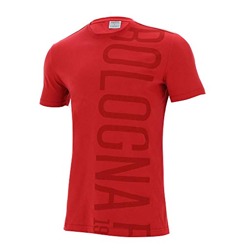 Macron Bfc Merch Ca T-Shirt Tifoso Jersey Cottonpoly Ros SR, Cotone Rossa Bologna FC 2020/21 Uomo, Rosso, L