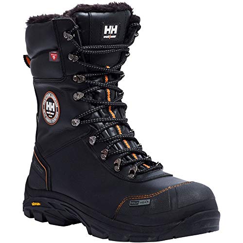 Helly Hansen 78301 inverno stivali di sicurezza S3 Chelsea Winter Boot HT imbottito, isolante stivali da lavoro, Nero, 78301