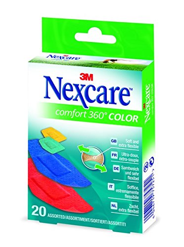 Nexcare 3M YP202610223 Comfort 360° COLOR Cerotto, 2 Formati