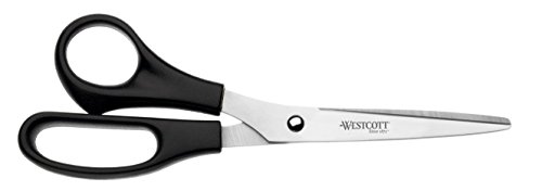 Westcott Buero - Forbici per mancini, 21 cm, colore nero