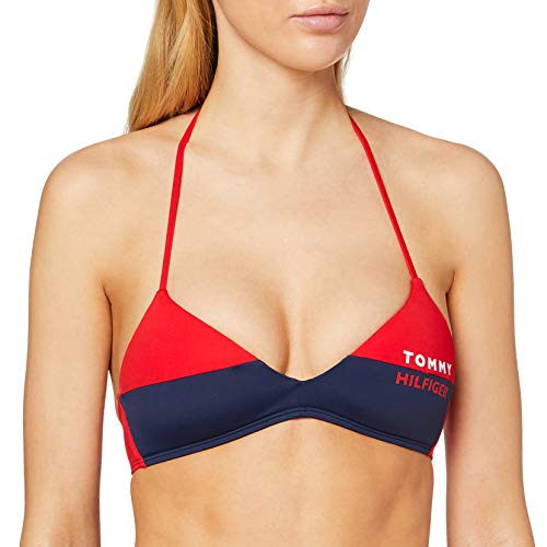 Tommy Hilfiger Fixed Triangle RP Reggiseno Bikini, Rosso (Red Glare), S Donna