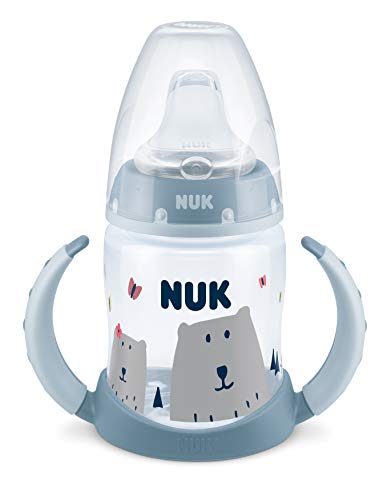 NUK 10215312 - Biberon Hello Adventure First Choice, 150 ml, a prova di perdite, 6-18 mesi, 1 pezzo, colore: Blu