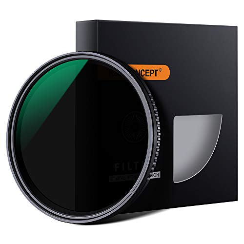 K&F Concept 49mm Filtro ND Variabile ND8-ND2000 Slim MRC 18 Strati per Fotocamera con Obiettivo con Custodia