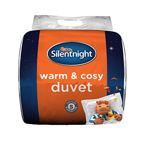 Silentnight - Piumino caldo e accogliente, 15 Tog, in microfibra, colore: Bianco