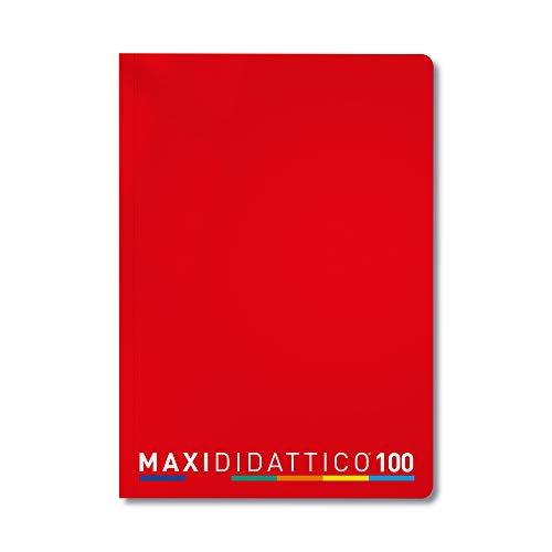 5 Quaderni Maxi Didattico, Rosso, Rigatura A