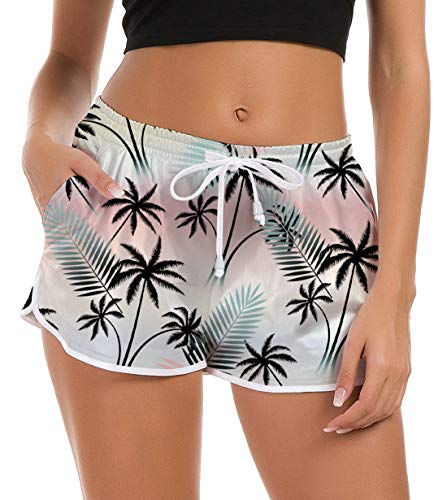 NEWISTAR Ragazza Costume da Bagno 3D Tronchi per la Spiaggia con Stampa Corti Pantaloncini Shorts