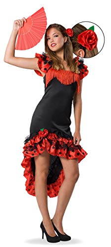 Vestito da flamenco spagnolo 2 pezzi - S-M