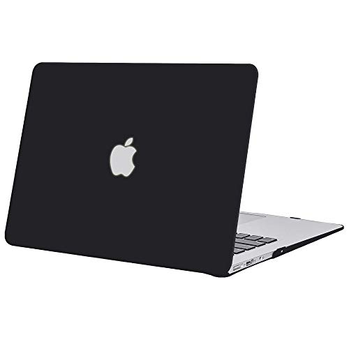 TECOOL Custodia MacBook Air 13 Pollici 2010-2017 (Modello: A1466 / A1369), Ultra Sottile Plastica Case Cover Rigida Copertina per MacBook Air 13.3 - Nero