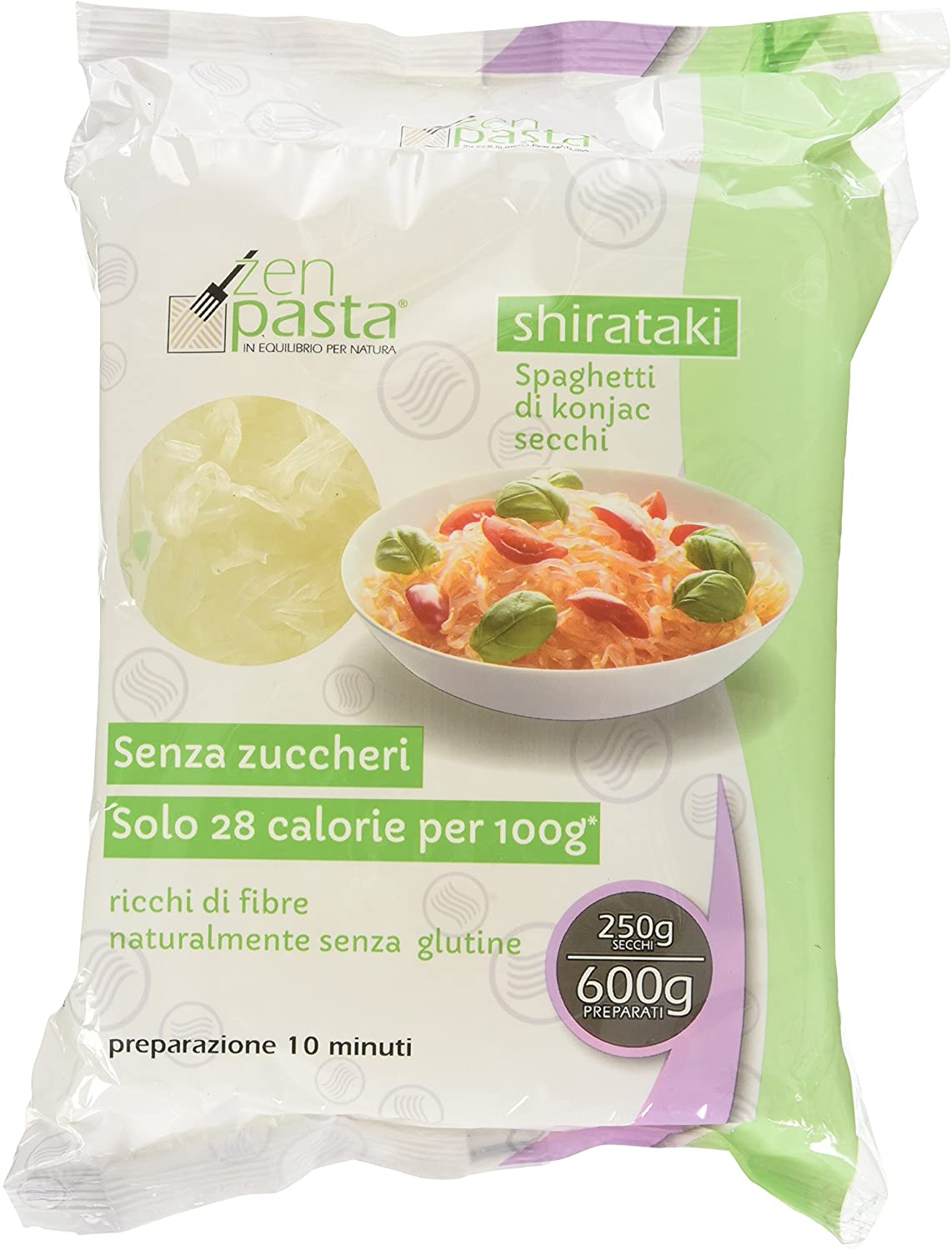 Zenpasta Shirataki Essiccati Formato Spaghetti - 250 Gr