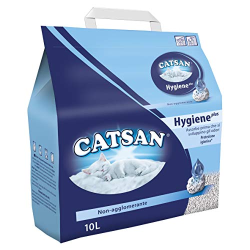 Catsan MD068 Hygiene plus Lettiera per Gatti, 10 litri