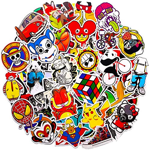 MARVELOUS Sticker [100 pcs] Stickers Vinili/Graffiti Sticker/Adesivo Casuale, per Bambini Adolescenti, Adulti, Laptop, Auto, Moto, Biciclette, Skateboard, Valigia