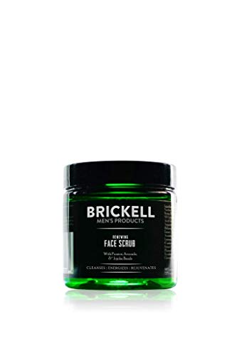 Brickell Men's Products Crema Esfoliante Viso Rigenerante per Uomo ed Esfoliante Viso Naturale ed Organico (2 once)