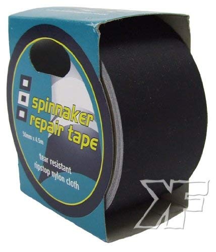 surfshop24 SPITAPE M2 Spinnaker Nastro Risanamento Kite Vela Spinnaker Vela Repair Nastro - Nero