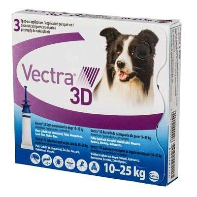 VECTRA 3D Ceva Perros 3 pipetas - 10-25 kg