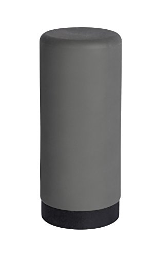 Wenko 54680100 Dispenser per detersivo Easy SQUEEZ e dispenser di sapone Capacità 0.25 L, Silicone, Grigio, 6 x 6 x 14 cm
