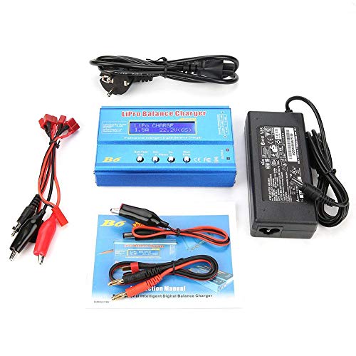 FTVOGUE B6 80W Digital LCD Balance Charger Discharger Scheda di ricarica parallela per batteria LLiPo NiMH RC(EU 220V)