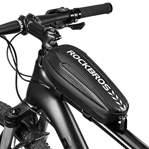 ROCKBROS Borsa Telaio Bici Borsa Tubo Anteriore Impermeabile per Bicicletta MTB 2 Taglie Disponibili capacità 1L/1.5L Installazione Facile Design Ergonomico