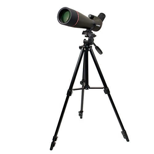 Svbony SV13 Cannocchiale, 20-60x80 Cannocchiale con Treppiede, HD Porro Prisma FMC Ottica Impermeabile Cannocchiale Potente per Tiro a Segno, Tiro con Arco, Birdwatching, Luna