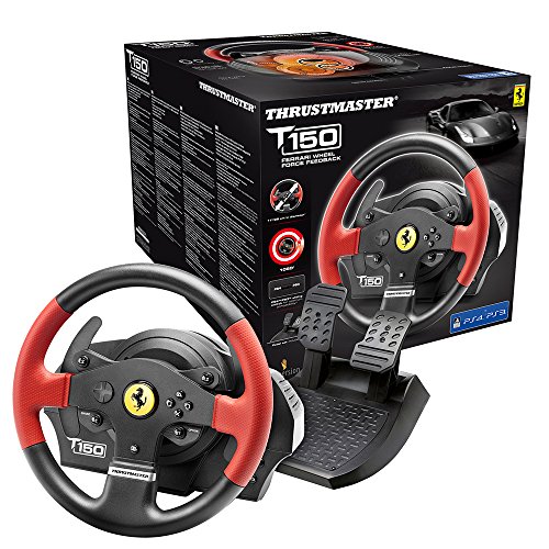 Thrustmaster T150 Ferrari Edizione (Volante incl. 2-Pedali, Force Feedback, 270° - 1080°, PS4 / PS3 / PC)