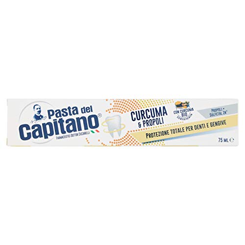Pasta del Capitano Dentifricio alla Curcuma & Propoli, 75 ml