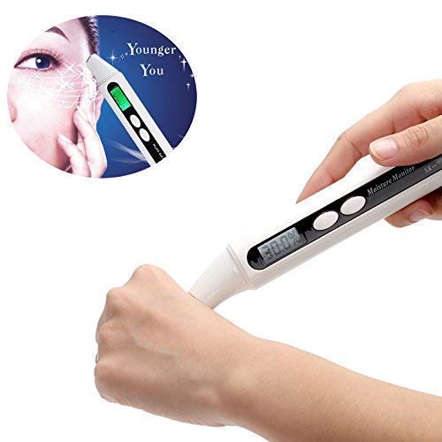 WiCareYo Digital Skin Care Viso Viso Analizzatore di umidità Misuratore Monitor Tester Rilevatore di umidità Sensore di Lettore di olio con schermo LCD