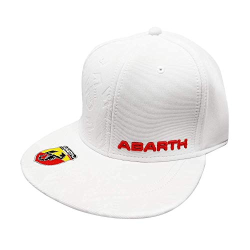 Abarth 21730 Cappellino Bianco Visiera Piatta