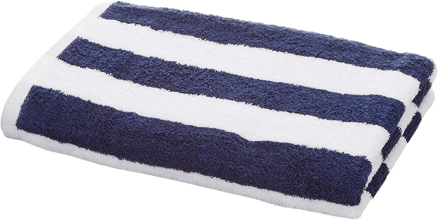 AmazonBasics Towel, 100% Cotone, Blu Navy, Confezione da 1
