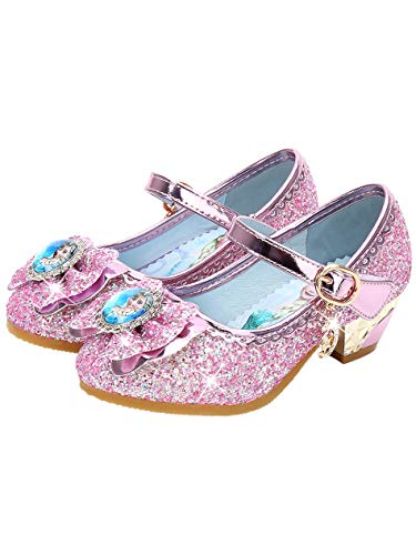 YONIER Principessa Scarpe Festive Scarpe col Tacco da Principessa per Bambina Buona qualità Partito Scarpe Principessa Scarpe Eleganti