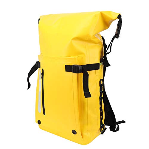 FOTABPYTI Snorkeling Zaino per Immersioni, Borsa per Spalle per Immersioni, Borsa per Immersioni per Snorkeling, Separazione a Secco e Umido 30L Zaino per Snorkeling da 1480 g, Drifting(Yellow)