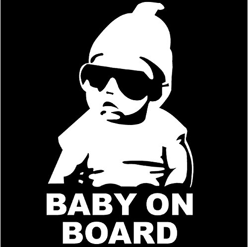 Leso© Baby On Board Car Sticker Adesivo Per Auto Bianco